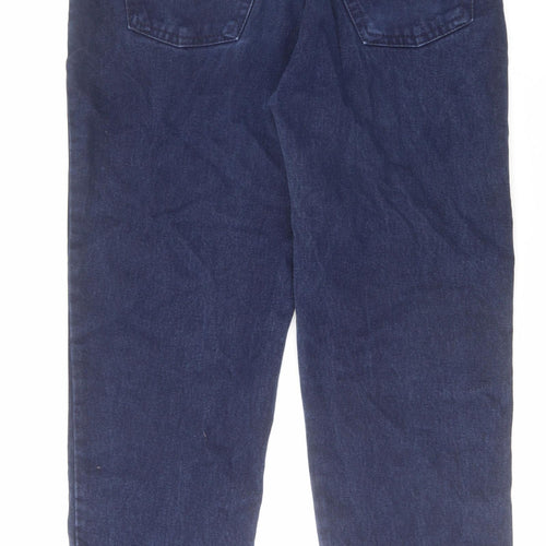 Giorgio Mens Blue Cotton Straight Jeans Size 36 in L29 in Regular Zip
