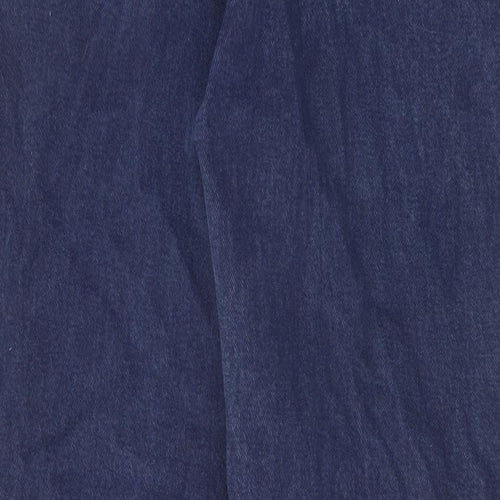 Giorgio Mens Blue Cotton Straight Jeans Size 36 in L29 in Regular Zip