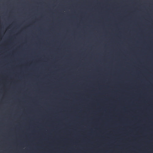 Oliver Bonas Womens Blue Viscose Basic T-Shirt Size 10 Boat Neck - Sleeve Detail
