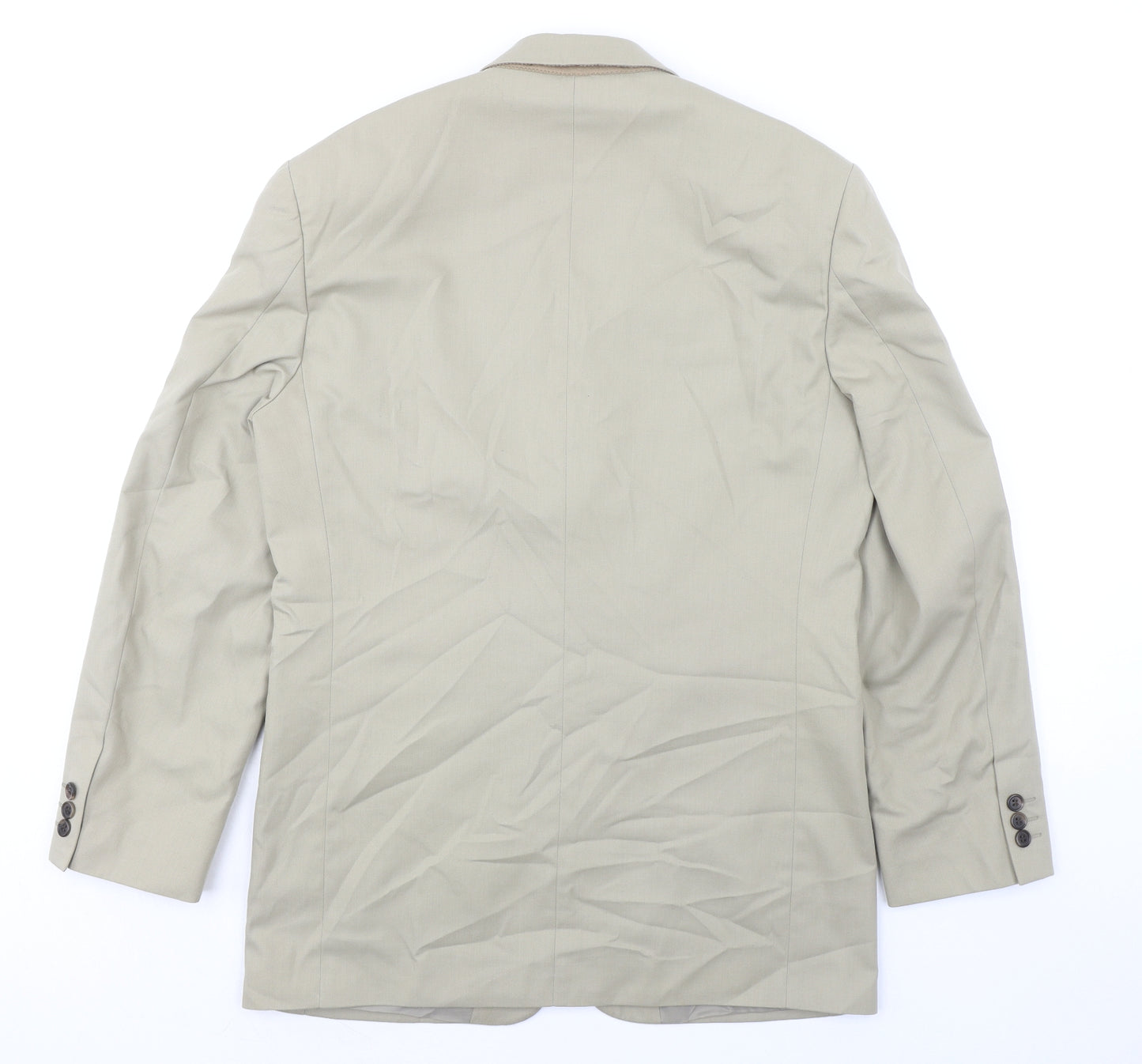 Marks and Spencer Mens Beige Polyester Jacket Suit Jacket Size M Regular