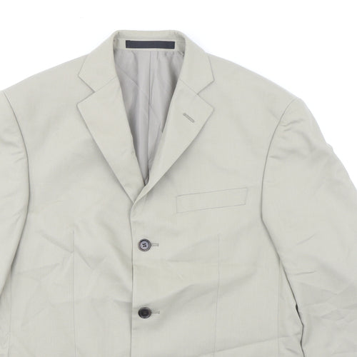 Marks and Spencer Mens Beige Polyester Jacket Suit Jacket Size M Regular