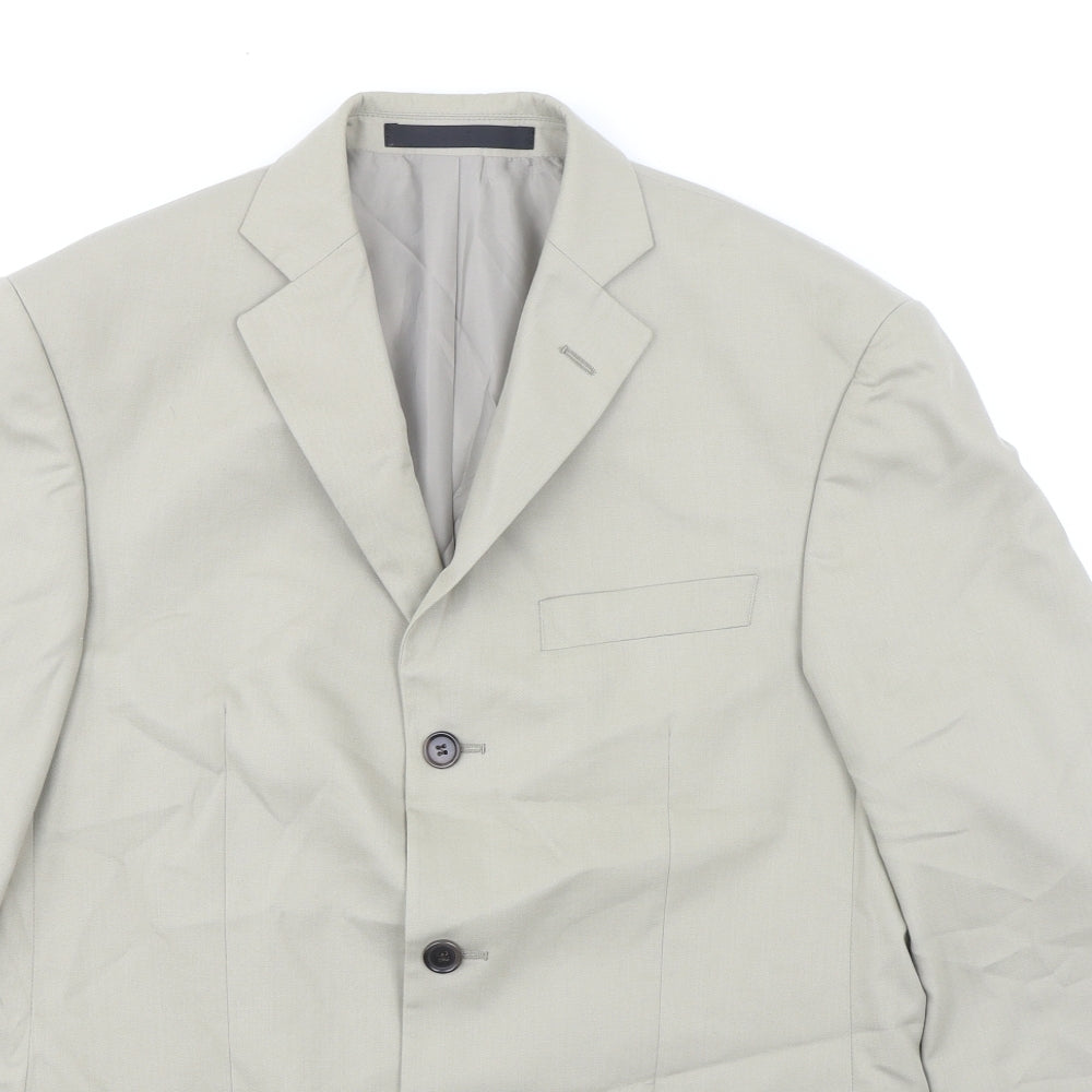 Marks and Spencer Mens Beige Polyester Jacket Suit Jacket Size M Regular