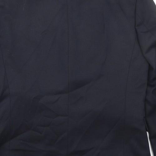 Burton Mens Blue Polyester Jacket Suit Jacket Size M Regular