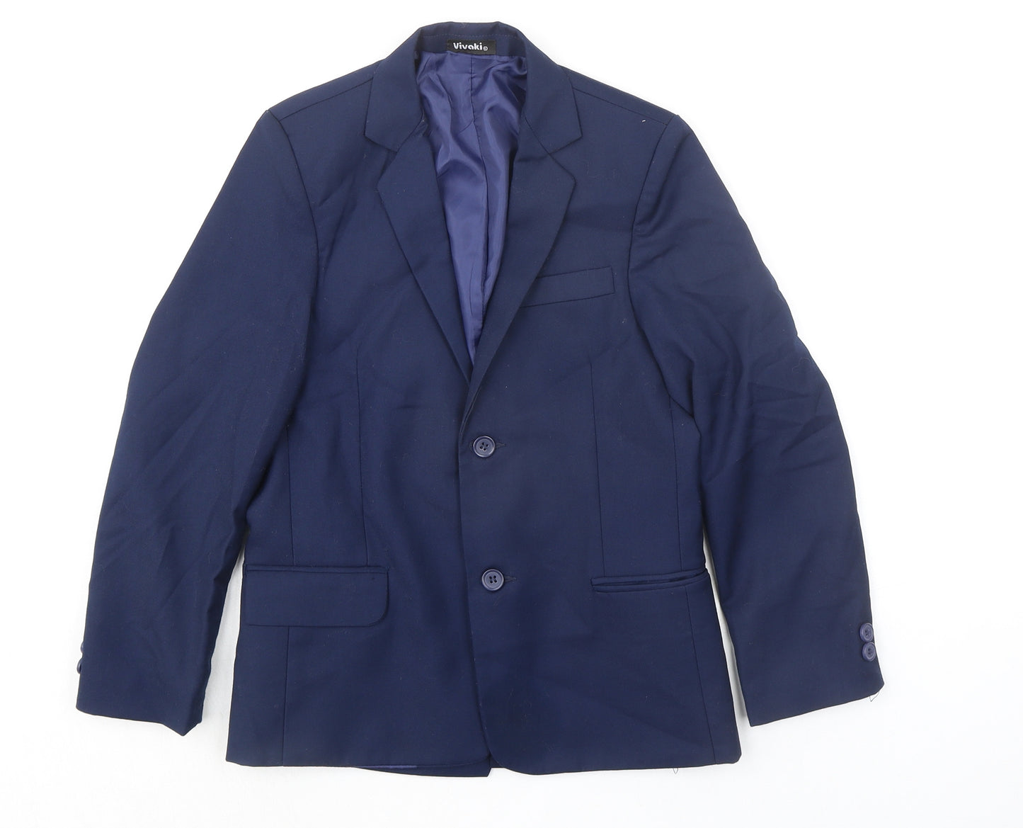 VivaKi Boys Blue Jacket Size 8 Years Button - Suit Jacket
