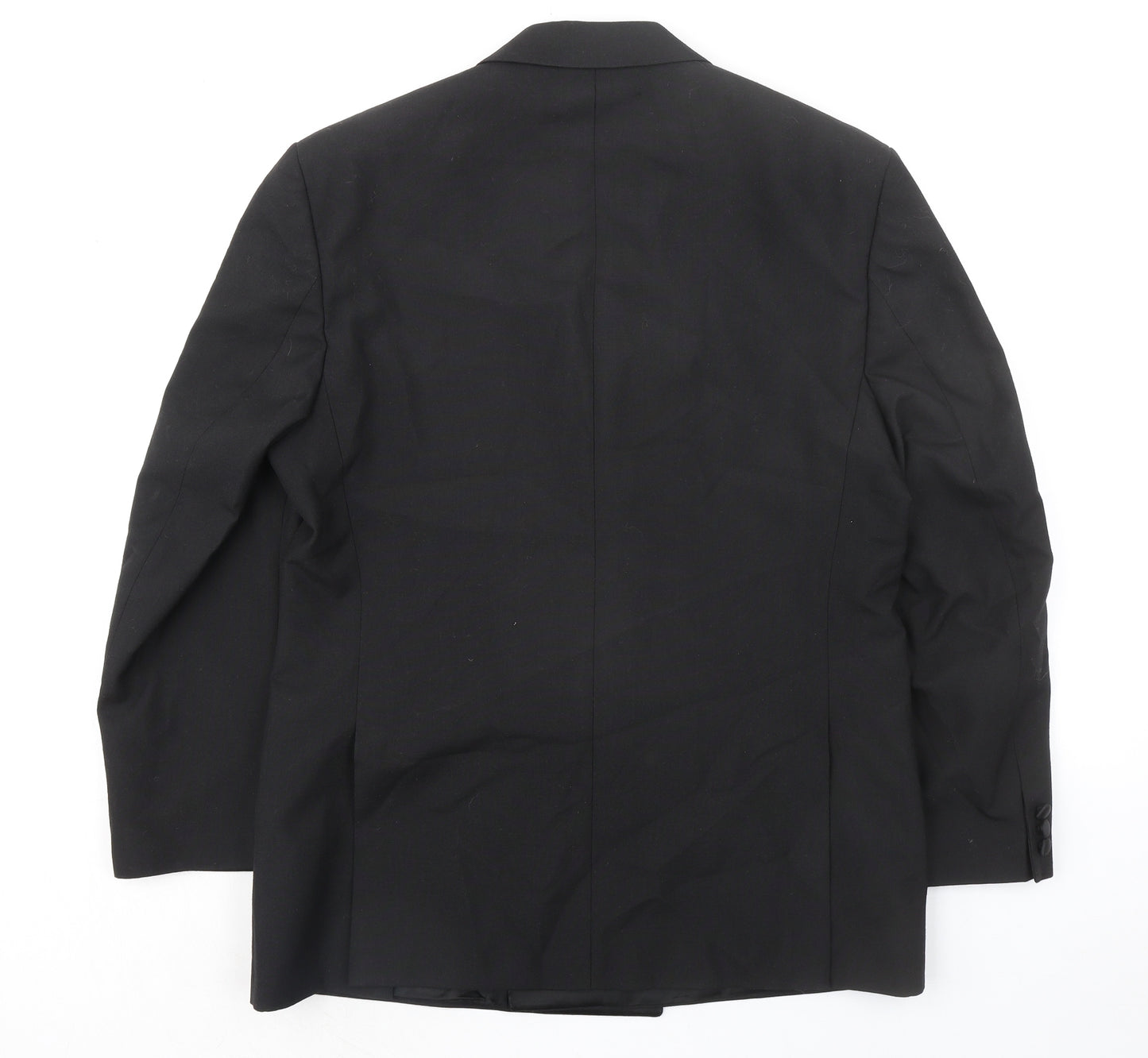 Daniel Drescott Mens Black Polyester Tuxedo Suit Jacket Size 40 Regular