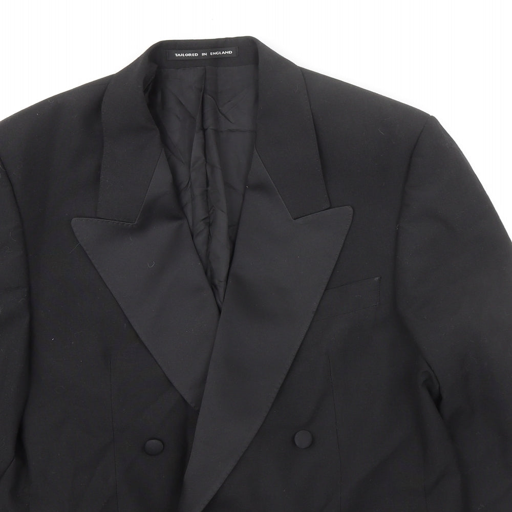 Daniel Drescott Mens Black Polyester Tuxedo Suit Jacket Size 40 Regular