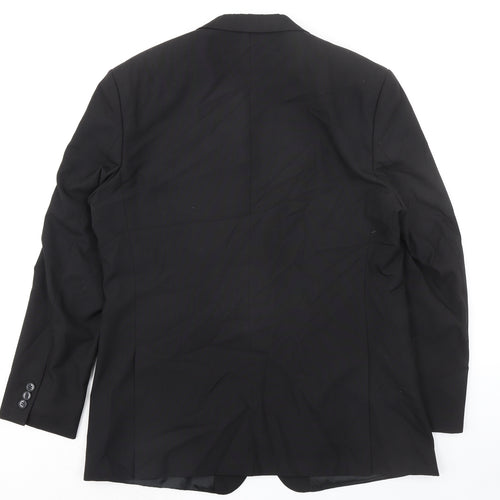Thomas Nash Mens Black Polyester Jacket Suit Jacket Size 42 Regular