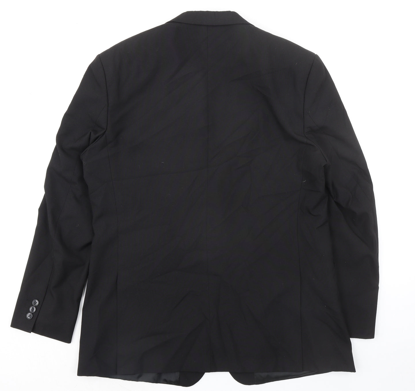Thomas Nash Mens Black Polyester Jacket Suit Jacket Size 42 Regular