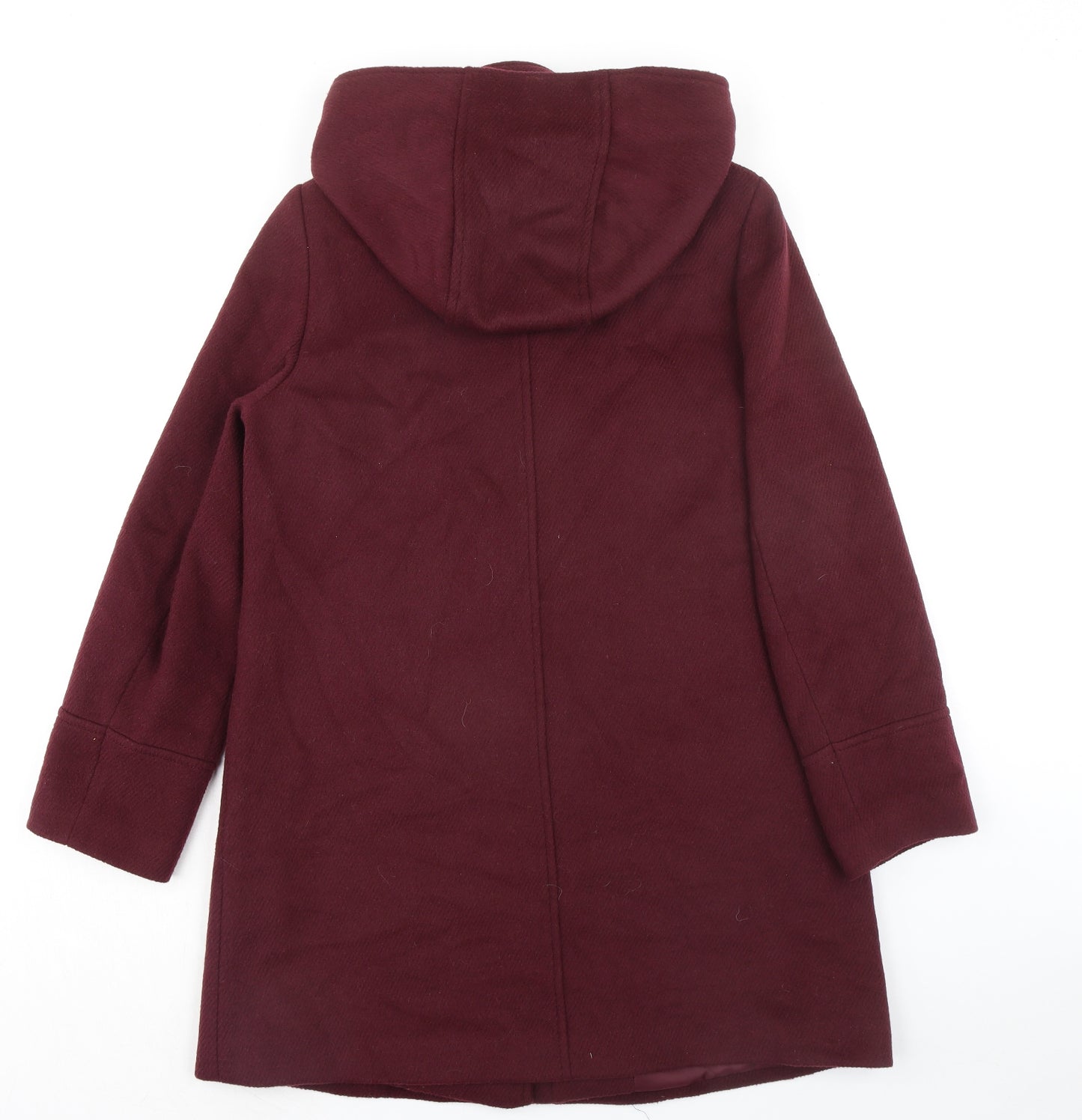 Marks and Spencer Womens Red Pea Coat Coat Size 14 Zip