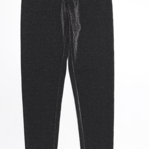 Marks and Spencer Womens Black Viscose Carrot Leggings Size 6 L29 in