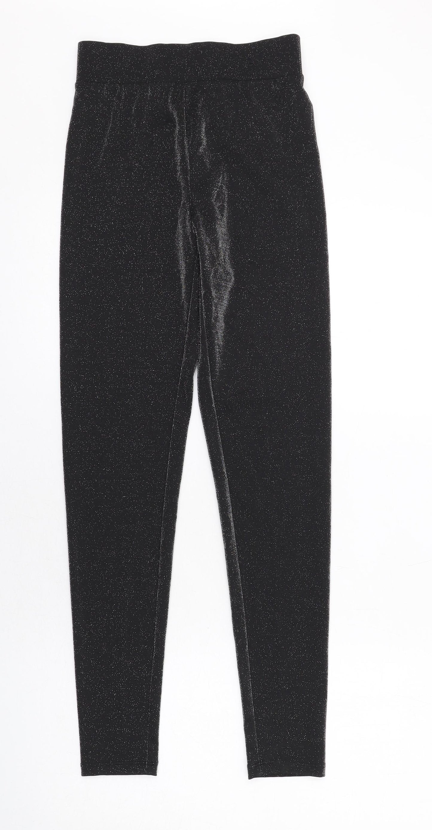 Marks and Spencer Womens Black Viscose Carrot Leggings Size 6 L29 in