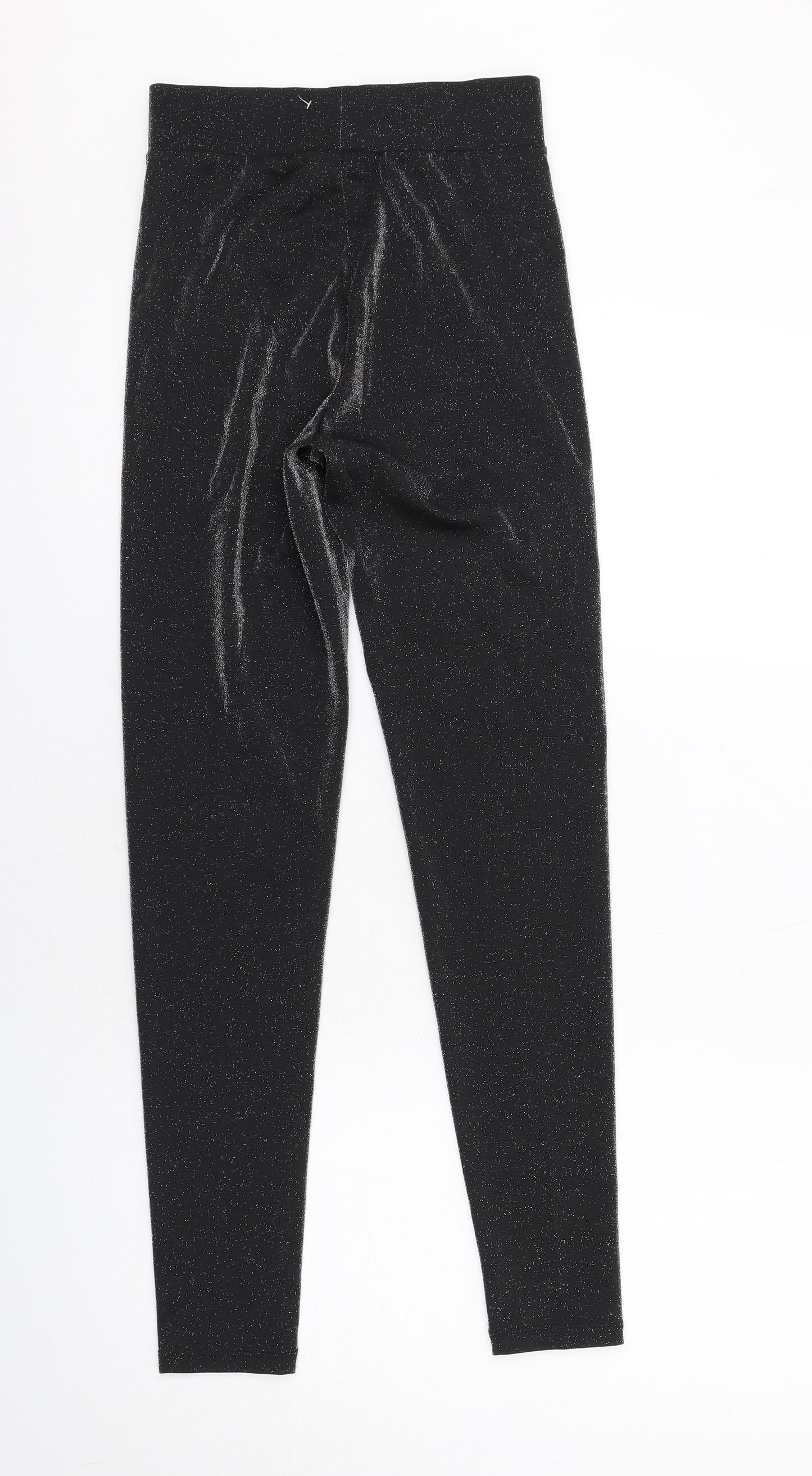 Marks and Spencer Womens Black Viscose Carrot Leggings Size 6 L29 in