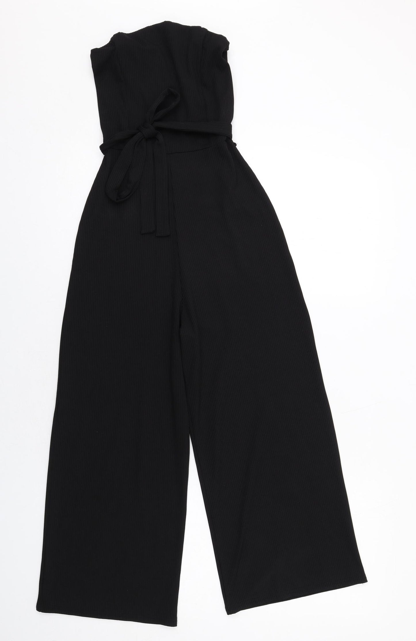 Miss Selfridge Womens Black Polyester Jumpsuit One-Piece Size 6 L22 in Pullover