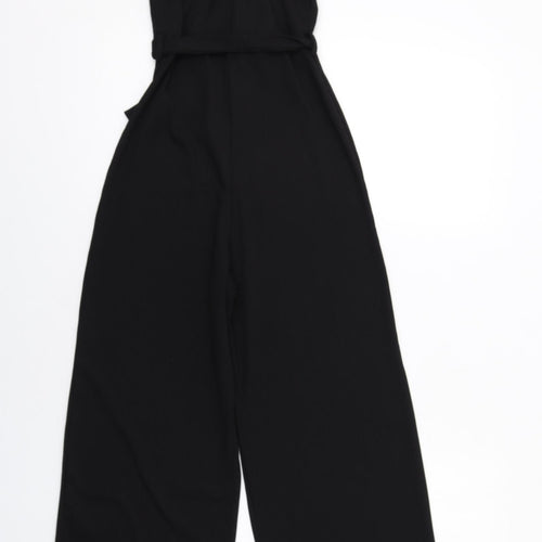 Miss Selfridge Womens Black Polyester Jumpsuit One-Piece Size 6 L22 in Pullover