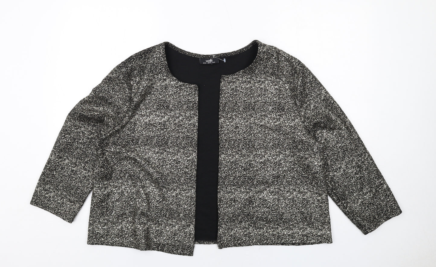 Wallis Womens Silver Jacket Size XL