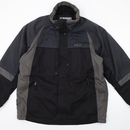 Parallel Mens Black Windbreaker Jacket Size XL Zip