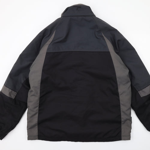 Parallel Mens Black Windbreaker Jacket Size XL Zip