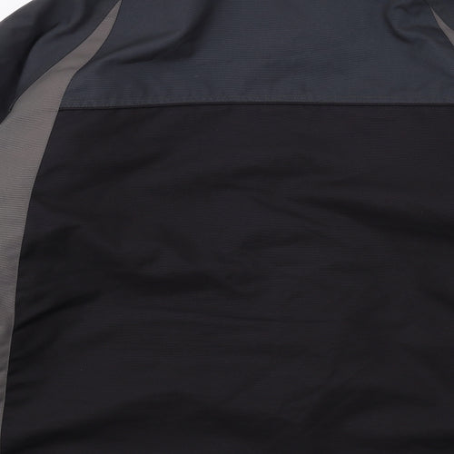 Parallel Mens Black Windbreaker Jacket Size XL Zip