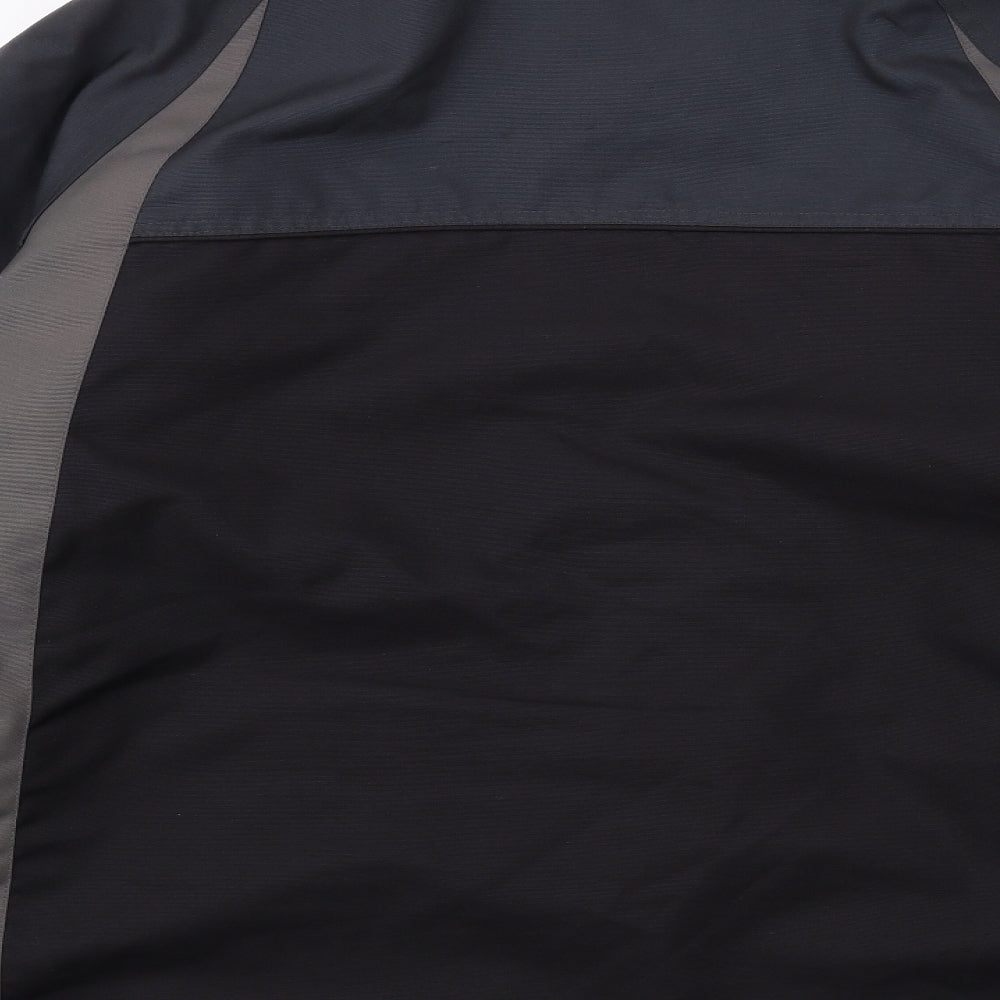 Parallel Mens Black Windbreaker Jacket Size XL Zip