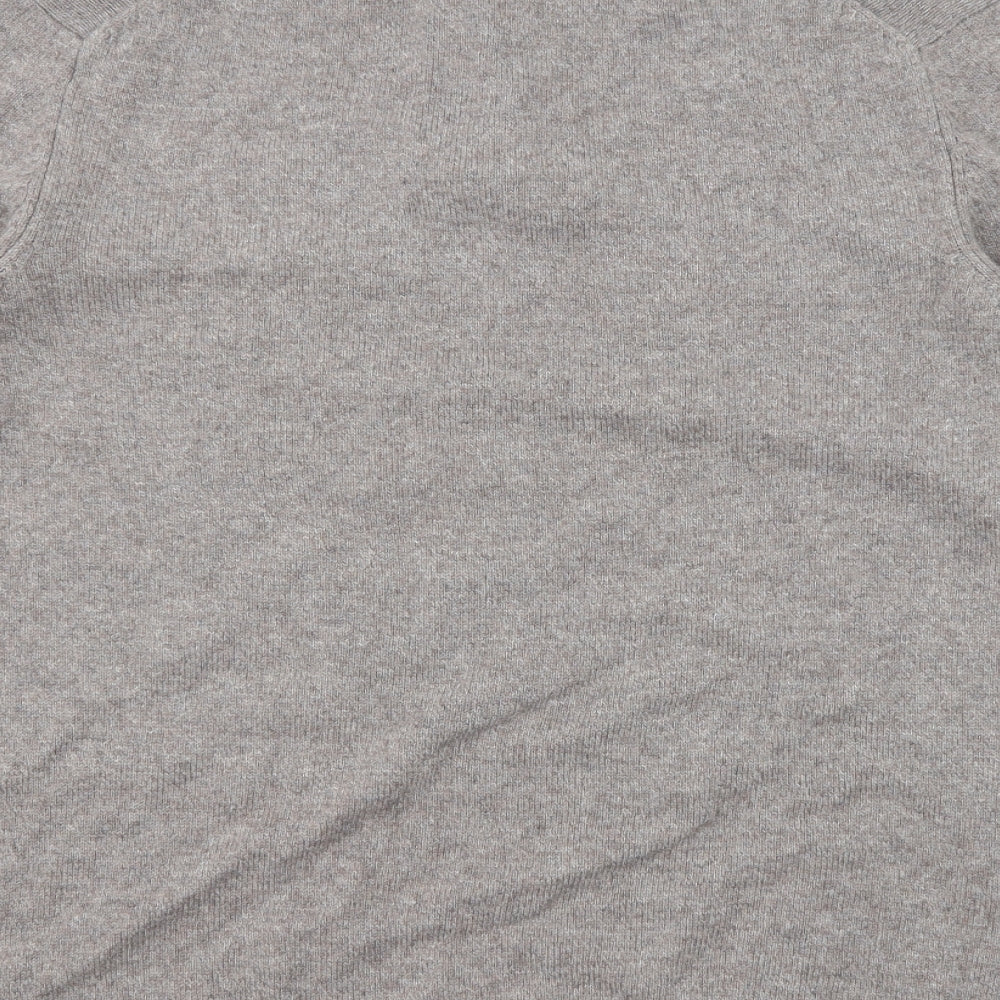 Marks and Spencer Mens Brown High Neck Wool Pullover Jumper Size 3XL Long Sleeve