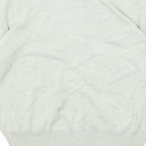 Marks and Spencer Womens Grey Round Neck Viscose Cardigan Jumper Size 8