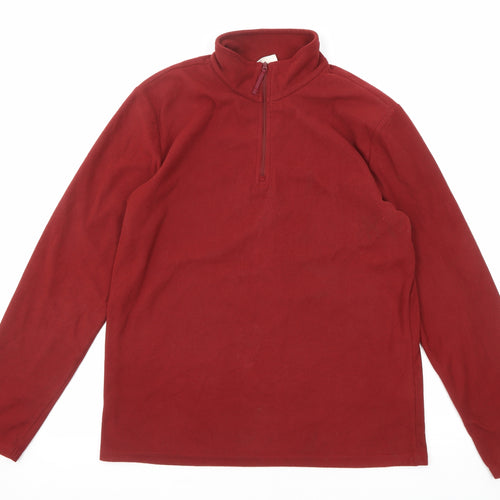 Mountain Warehouse Mens Red Polyester Pullover Sweatshirt Size M
