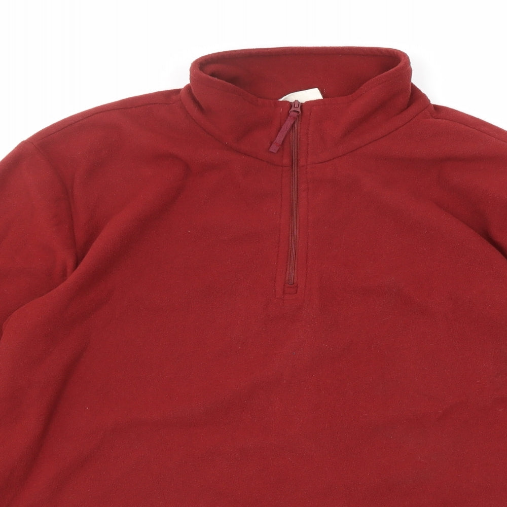 Mountain Warehouse Mens Red Polyester Pullover Sweatshirt Size M
