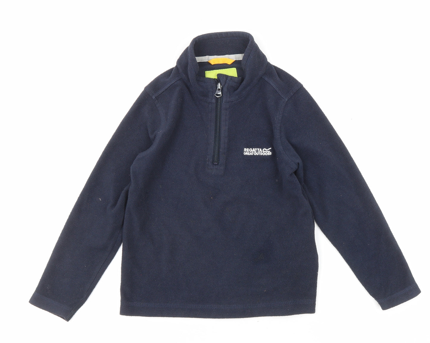 Regatta Boys Blue Polyester Pullover Sweatshirt Size 7-8 Years Zip