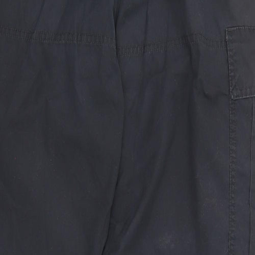 Craghoppers Mens Black Polyester Cargo Trousers Size 36 in L30 in Regular Zip