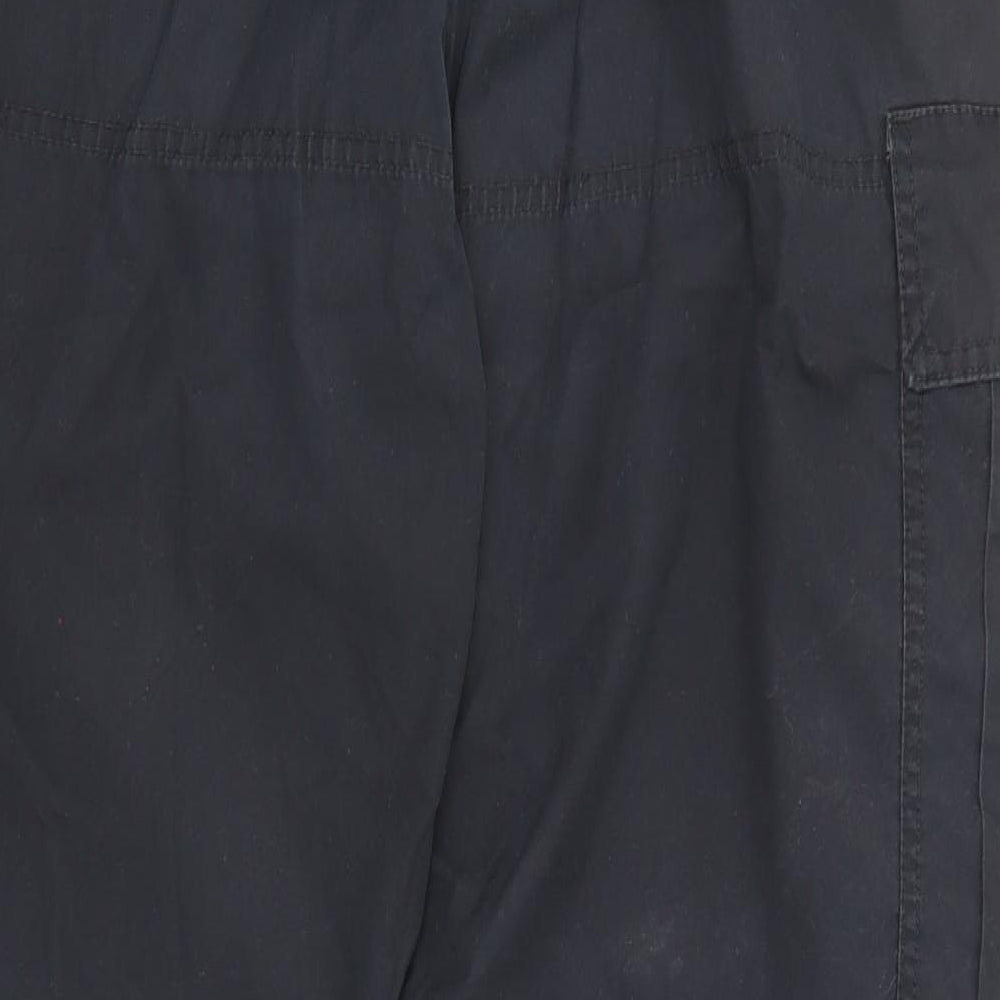 Craghoppers Mens Black Polyester Cargo Trousers Size 36 in L30 in Regular Zip