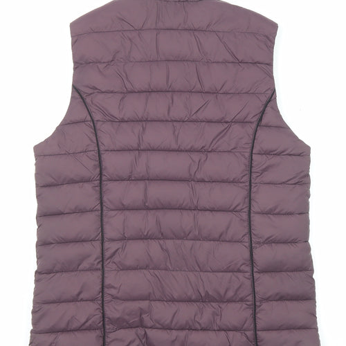 White Stuff Womens Purple Gilet Jacket Size 8 Zip