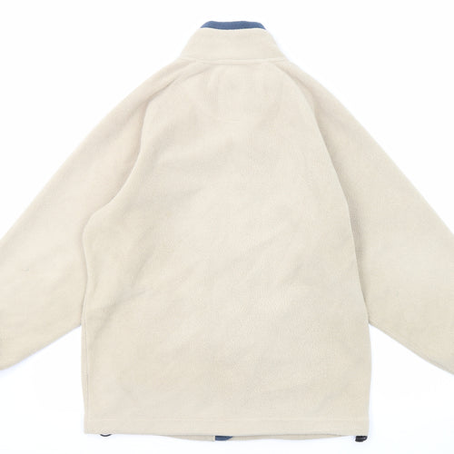 Cotton Traders Mens Beige Jacket Size S Zip
