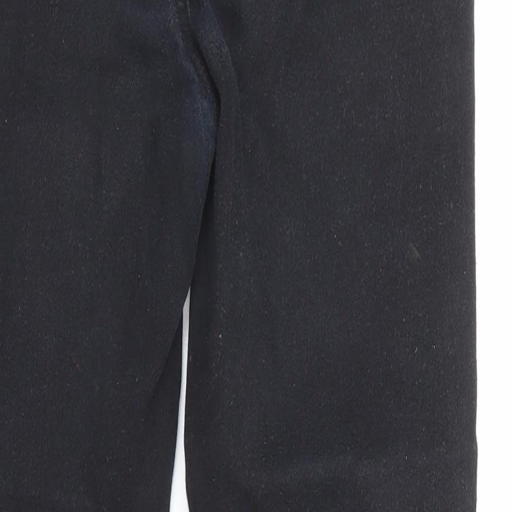 New Look Womens Black Cotton Skinny Jeans Size 12 L26 in Regular Zip
