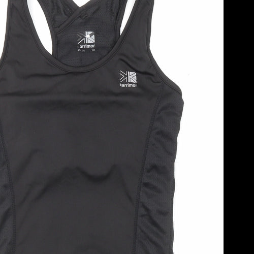 Karrimor Womens Black Polyester Basic Tank Size 10 Round Neck Pullover