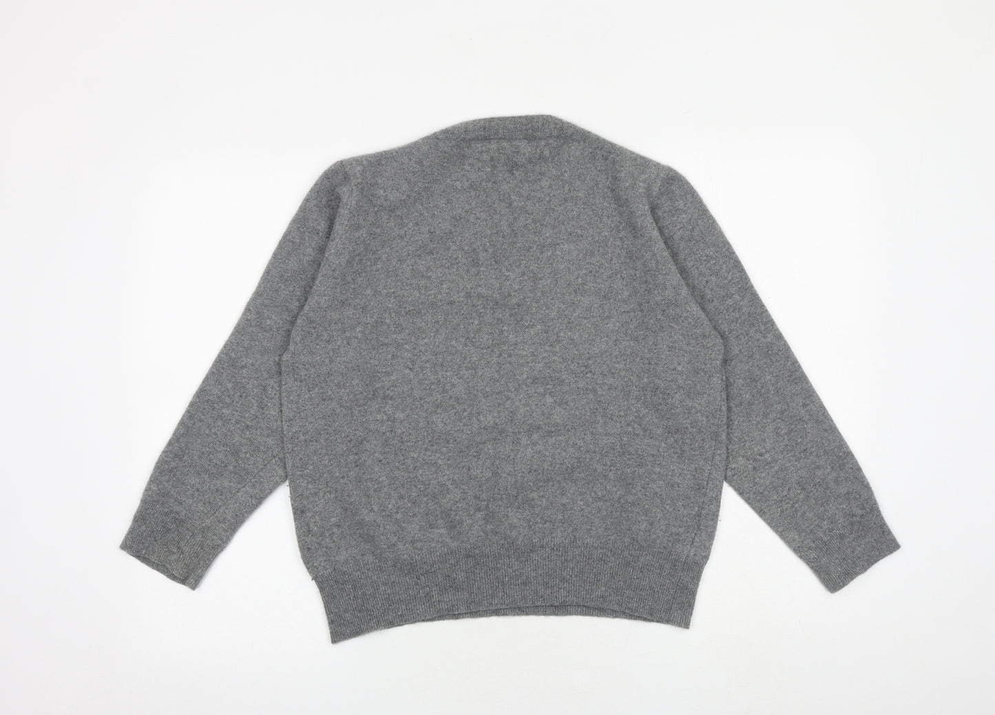 Cotswold Collection Womens Grey Round Neck Wool Pullover Jumper Size XL