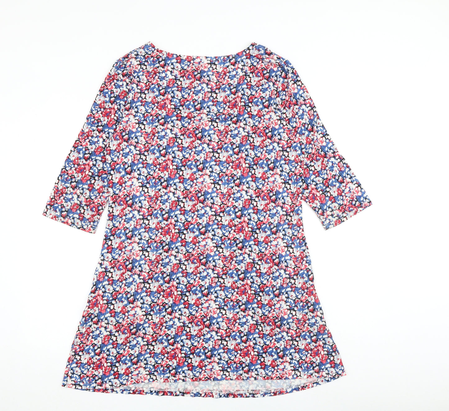 Joe Browns Womens Multicoloured Floral Viscose A-Line Size 14 Square Neck Pullover