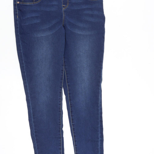 George Womens Blue Cotton Jegging Jeans Size 12 L28 in Regular