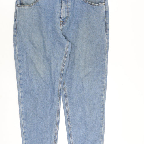 ASOS Mens Blue Cotton Tapered Jeans Size 33 in L30 in Regular Zip