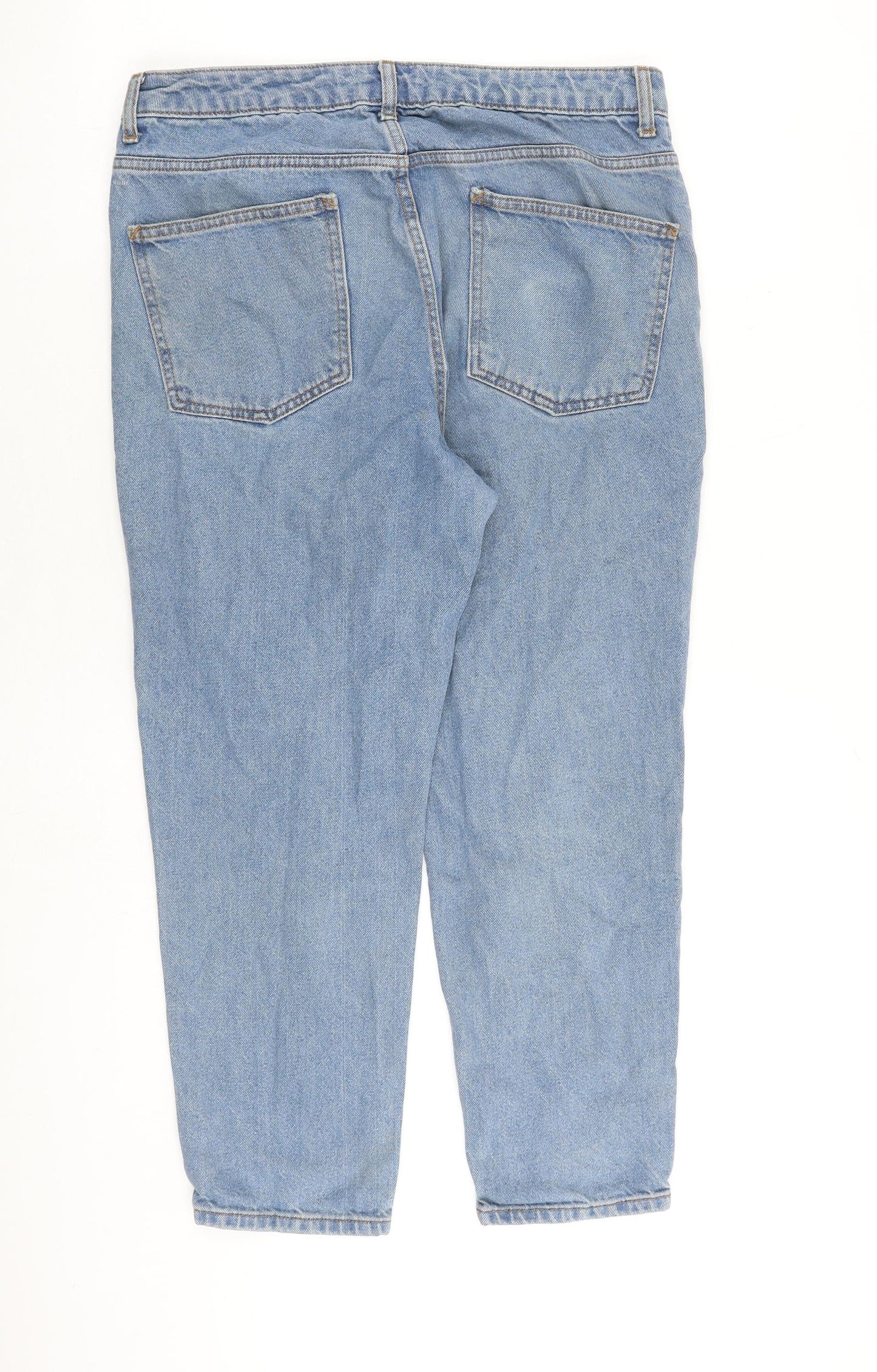 ASOS Mens Blue Cotton Tapered Jeans Size 33 in L30 in Regular Zip