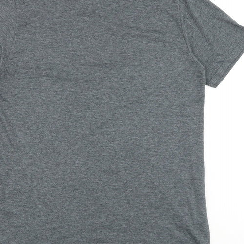 Gildan Mens Grey Cotton T-Shirt Size M Round Neck - Gas Monkey Garage