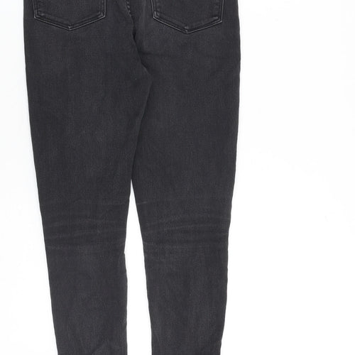 Glassons Womens Grey Cotton Skinny Jeans Size 6 L26 in Regular Zip - Ankle Zip