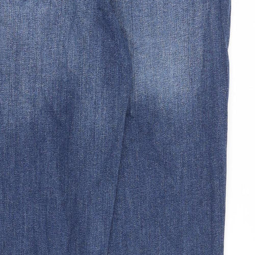 Denim & Co. Mens Blue Cotton Straight Jeans Size 26 in L30 in Regular Button