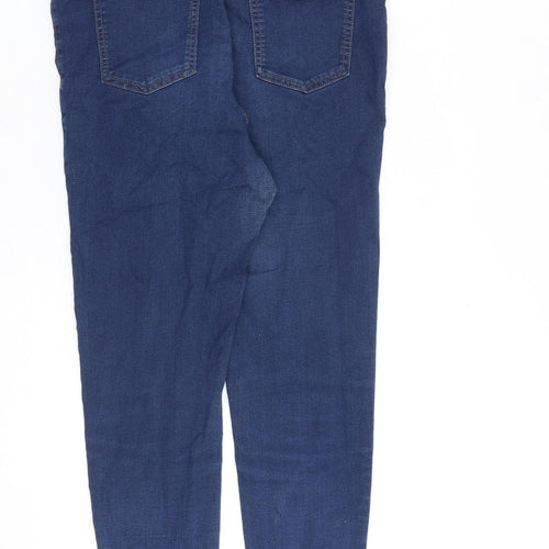 Marks and Spencer Womens Blue Cotton Jegging Jeans Size 14 L30 in Regular
