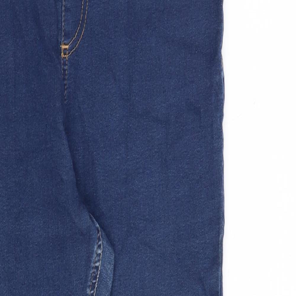 Marks and Spencer Womens Blue Cotton Jegging Jeans Size 14 L30 in Regular