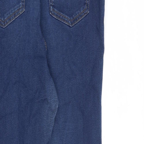Marks and Spencer Womens Blue Cotton Jegging Jeans Size 14 L30 in Regular