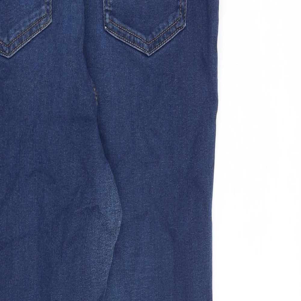 Marks and Spencer Womens Blue Cotton Jegging Jeans Size 14 L30 in Regular