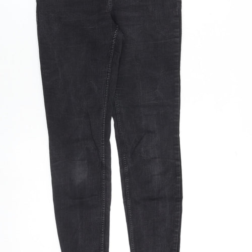 H&M Womens Grey Cotton Jegging Jeans Size 10 L30 in Regular