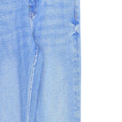 Denim & Co. Womens Blue Cotton Skinny Jeans Size 6 L27 in Regular Zip