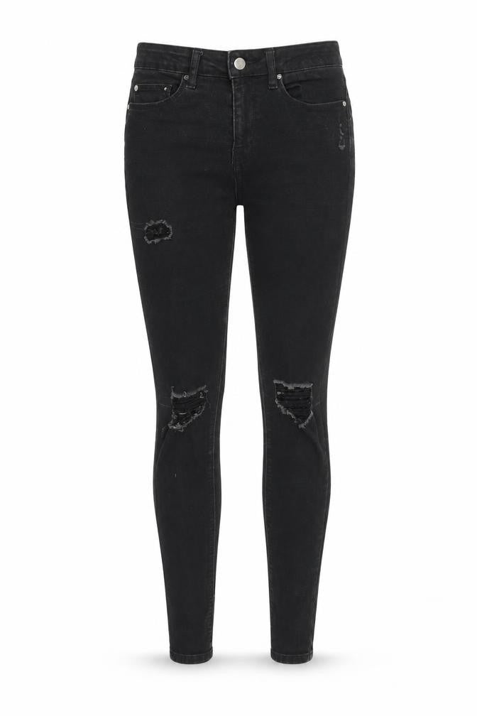 Very Womens Black Cotton Skinny Jeans Size 26 in L33 in Slim Zip
