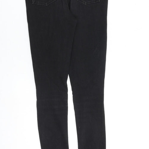 Very Womens Black Cotton Skinny Jeans Size 26 in L33 in Slim Zip